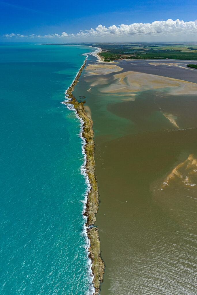 Litoral norte, aerea, ambiente, arrecifes, barra de mamanguape, corais, foto aerea, litoral, paraiba, recifes, rio