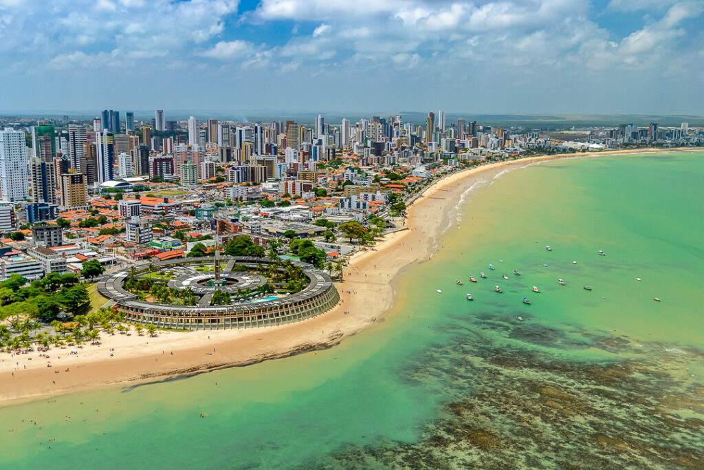 Joao pessoa, aerea, praia, tambau beach